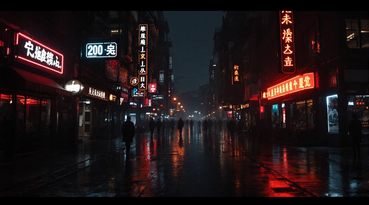 全能影院推荐影片《霓虹夜行》海报背景